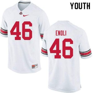 Youth Ohio State Buckeyes #46 Madu Enoli White Nike NCAA College Football Jersey On Sale PBH3444SF